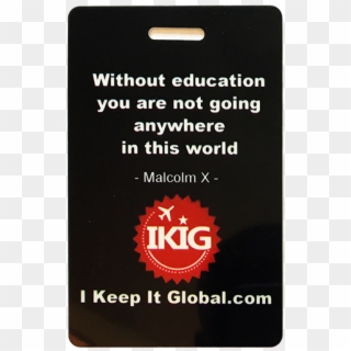Ikig Malcolm X Luggage Tag - Monthly Specials, HD Png Download