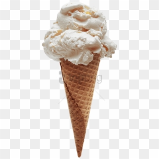 Vanilla Ice Cream Cone Png, Transparent Png