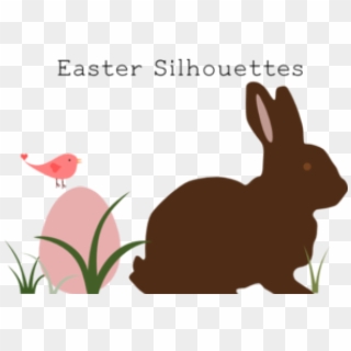 Silhouette Clipart Easter Bunny - Silhouette Easter Bunny Clipart, HD Png Download