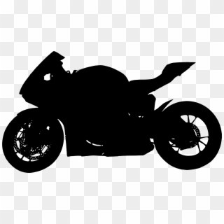 Red Motorcycle Silhouette - Силуэт Мотоцикла Png, Transparent Png