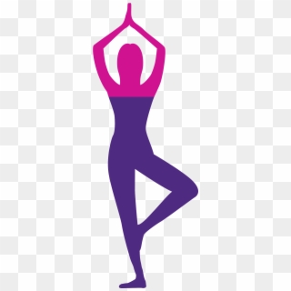 Yoga Silhouette Eenderde Roze , Png Download, Transparent Png