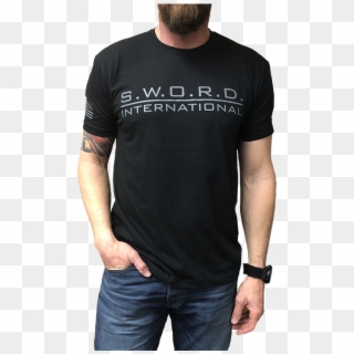 Sword Logo T-shirt - Man, HD Png Download