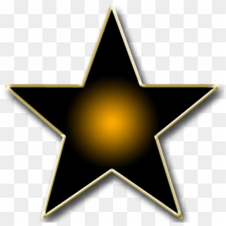 Star Black With Orange Center - Icc Criket World Cup 2019, HD Png Download