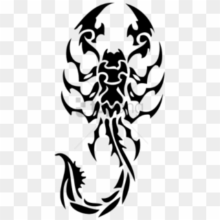 Free Png Scorpion Tattoo Flat Png Images Transparent - Tribal Scorpion Tattoo, Png Download