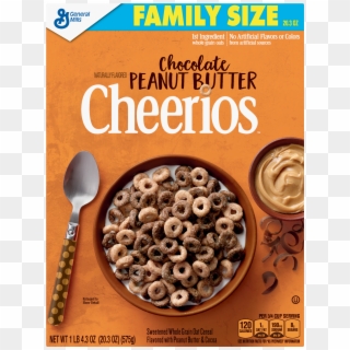 Chocolate Peanut Butter Cheerios Breakfast Cereal, - General Mills Chocolate Peanut Butter Cheerios, HD Png Download