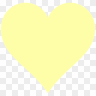 Pastel Yellow Heart Clipart, HD Png Download