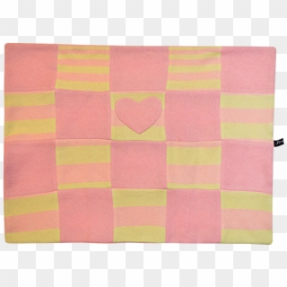 Yellow & Pink Heart Blanket - Patchwork, HD Png Download
