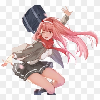 Zerotwo Sticker - Transparent Cute Zero Two, HD Png Download