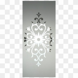Etched Centre Glass Panel - Wallpaper, HD Png Download