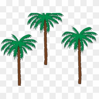 Palm Tree Clipart Desert Tree - Small Clipart Palm Trees, HD Png Download