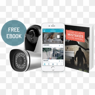Home Security Mistakes Ebook,two Ip Cameras And Cammy - Iphone, HD Png Download