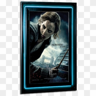 Neon Reflections Series Poster Marquee - Harry Potter And The Deathly Hallows Part 1 - Hermoine, HD Png Download