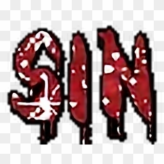 #sin #red #sparkle #goth #punk #emo #grunge #alt - Illustration, HD Png Download