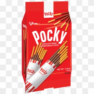 Pocky Chocolate Family Pack - Glico Pocky Chocolate Biscuit Sticks, HD Png Download