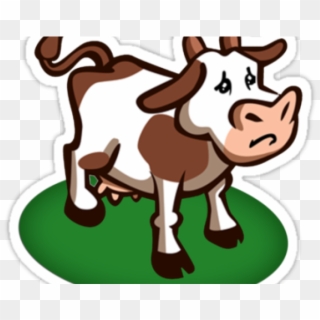 Cattle Clipart Sad - Farmville Cow, HD Png Download