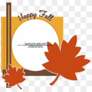 Happy Fall Png - Red Maple Leaf, Transparent Png