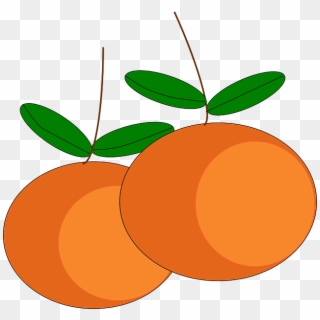 Orange Fruit Clipart Orange Tree - Mandarin Orange Cartoon Png, Transparent Png