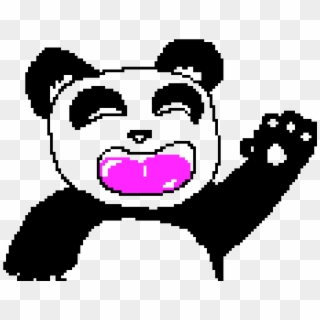 Panda Smiling - Cartoon, HD Png Download
