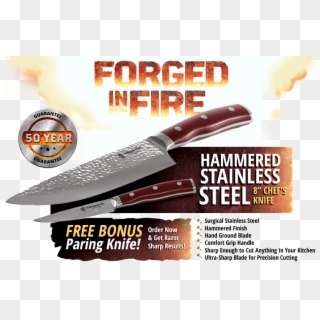 Forged In Fire Kitchen Knife, HD Png Download