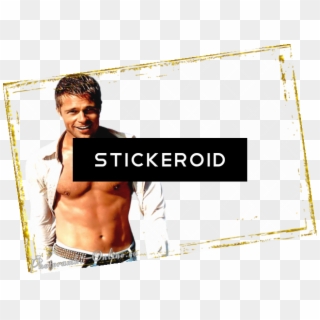 Brad Pitt Celebrities - Barechested, HD Png Download