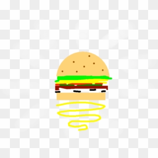 Burger - Drawing - Fast Food, HD Png Download