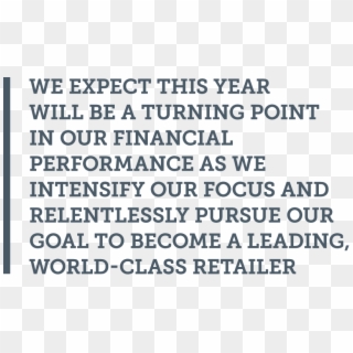 We Expect This Year Will Be A Turning Point In Our - Circle, HD Png Download