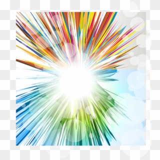 Rainbow Clipart Explosion - Dj Background, HD Png Download
