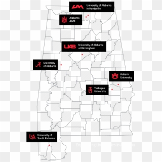 Innovation - University Of Alabama On Map, HD Png Download