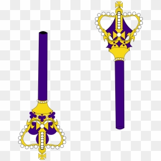 Sceptre Purple Staff Bishop Crown Free Image Vector - King Staff Clipart, HD Png Download