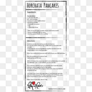Horchata Pancakes 4x5 - Chalupa, HD Png Download