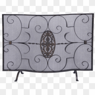 Serpentine Medallion Scroll Metal Decorative Fireplace - Sofa Tables, HD Png Download