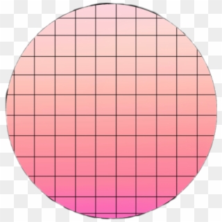 #circle #pink #square #grid #ombre #white #boarder - Circle, HD Png Download