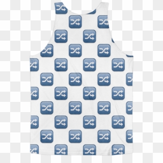 All Over Emoji Tank Top - Black And White Squares T Shirt, HD Png Download