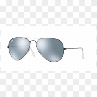 Transparent Aviators Silver Rayban Lens - Rb3025 019 30, HD Png Download