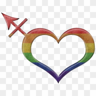 Heart Shaped Transgender Pride Symbol In Rainbow Colors - Pansexual Transgender Heart, HD Png Download