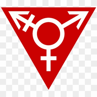 Red Transgender Triangle-wide - Transgender Triangle, HD Png Download