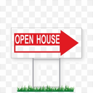 10 X 24 Open House Directional Signs & Stakes - Open House Sign Transparent, HD Png Download