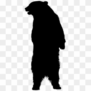 Bear Silhouette Png Clip Art Image - Silhouette Bear Clipart Png, Transparent Png
