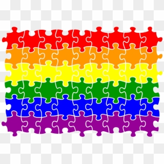 Big Image - Rainbow Jigsaw, HD Png Download