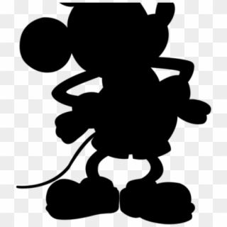 Mickey Mouse Head Silhouette - Mickey Mouse Silhouette Clipart Png, Transparent Png