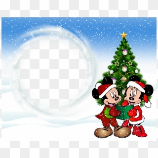 Mickey Mouse Christmas Photo Frames, HD Png Download