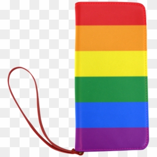 Gay Pride Rainbow Flag Stripes Women's Clutch Wallet - Orange, HD Png Download