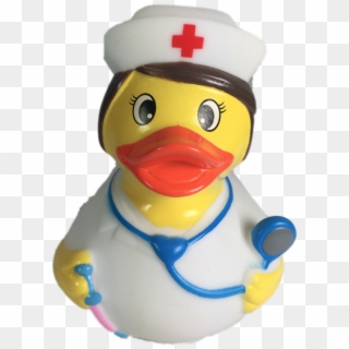The Head Nurse Rubber Duck Has Nurse Outfit With Red - Duck, HD Png Download