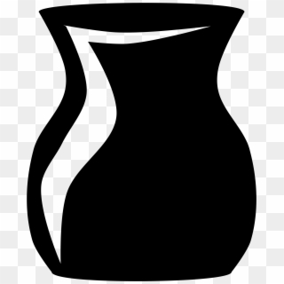 Empty Vase Free Png Image - Silhouette Of Vase Png, Transparent Png