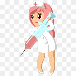 Contraceptive Injection Kenya - Nurse With Syringe Clipart, HD Png Download