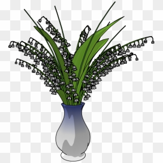 May Lily In Vase Png Clipart - Houseplant, Transparent Png