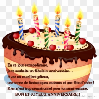 French Birthday Greetings - Birthday Wishes In French, HD Png Download