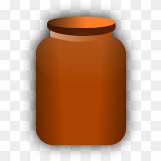 Jar Free Vector 4vector - Brown Jar Clipart, HD Png Download