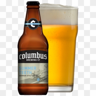Summer Teeth Bottle And Glass - Columbus Brewing Company Ipa, HD Png Download