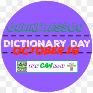 Dictionary Lesson Plan For Dictionary Day October - Circle, HD Png Download